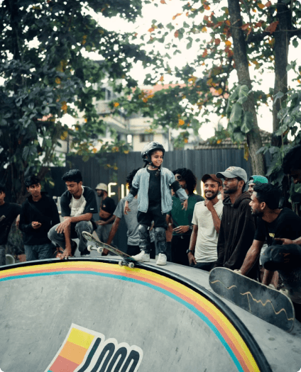 Ramp skateboarding